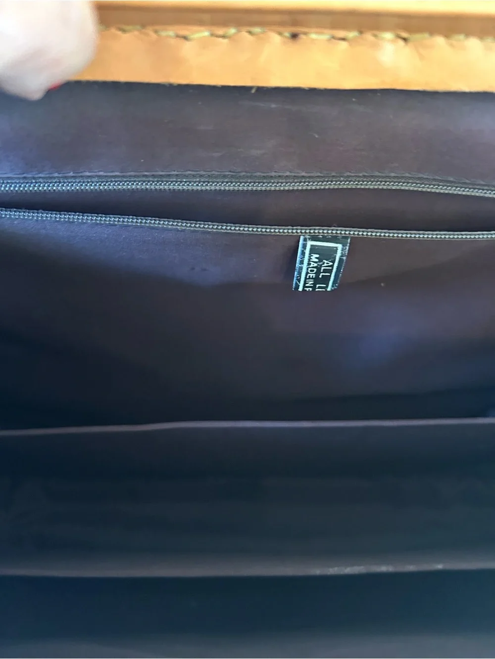 Chaco Tan Leather Messenger Bag with Adjustable Detachable Strap